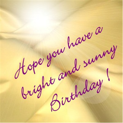 Happy Birthday