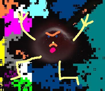 Boo! Cherry blob man